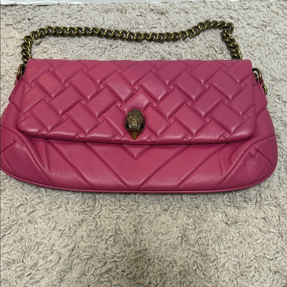 Kurt Geiger Fuchsia Quilted Shoulder Bag